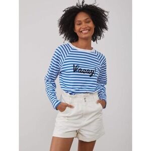 South Parade Vacay blue striped shirt - Small